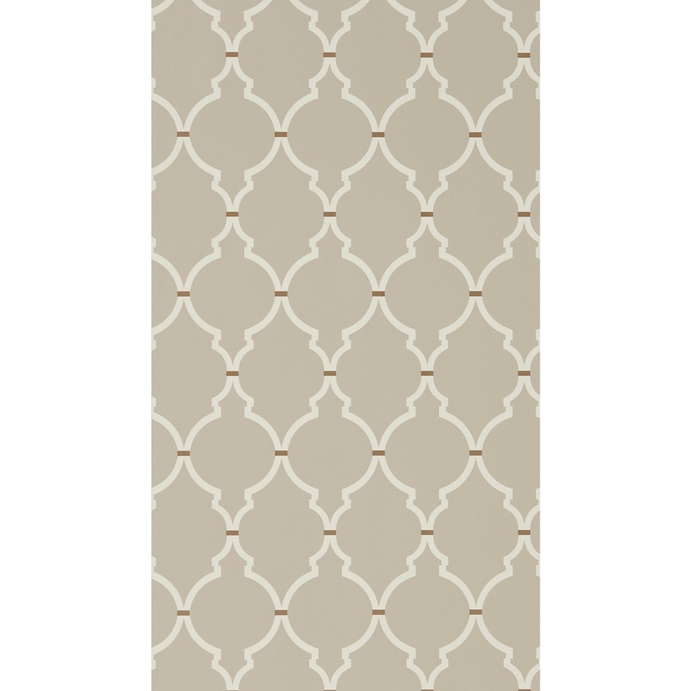 Empire Trellis Wallpaper 216336 by Sanderson in Birch Cream